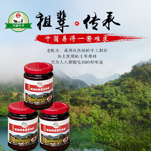 金寨县大别山区香菇牛肉酱