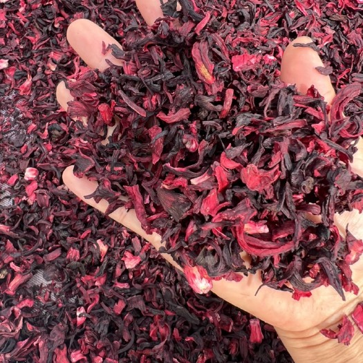 洛神花颗粒玫瑰茄颗粒花茶厂三角包下料用可代加工超细粉一手货源