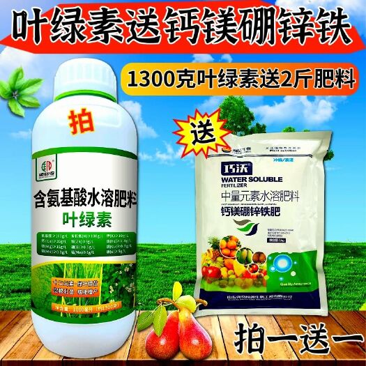 潍坊叶绿素十二元素叶面肥绿叶提苗促根壮苗增肥增产1300克
