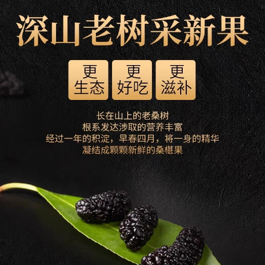 瑞丽市云南大理大山深处高原特产 黑桑葚干 今日量大从优
