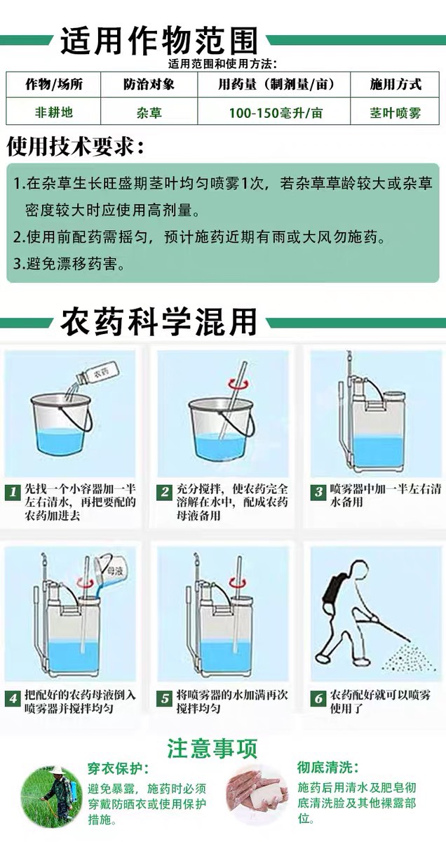 精草铵膦铵盐 利尔21.9%高含量非耕地杂草狗尾草 专用农用