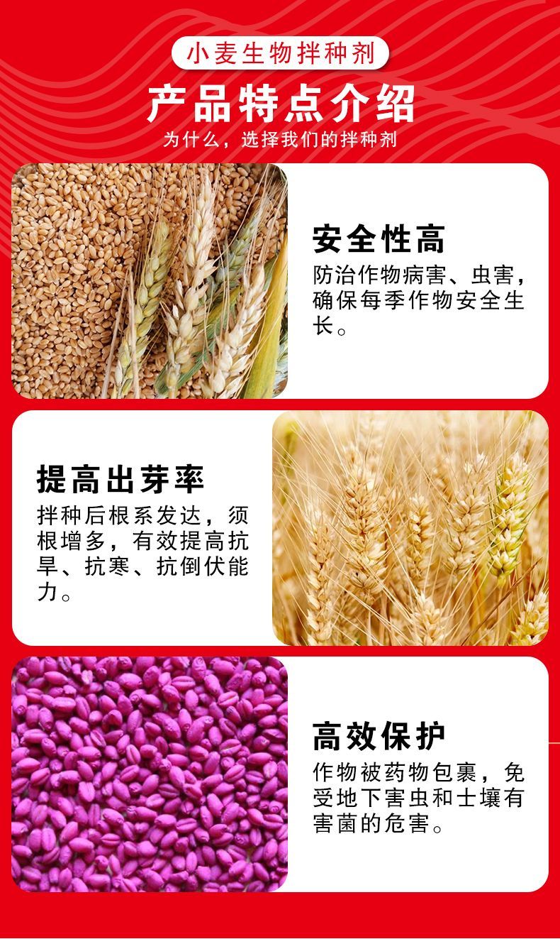 小麦拌种剂种子包衣剂苯醚咯噻虫蚜虫防虫防病增产杀虫剂农药批发