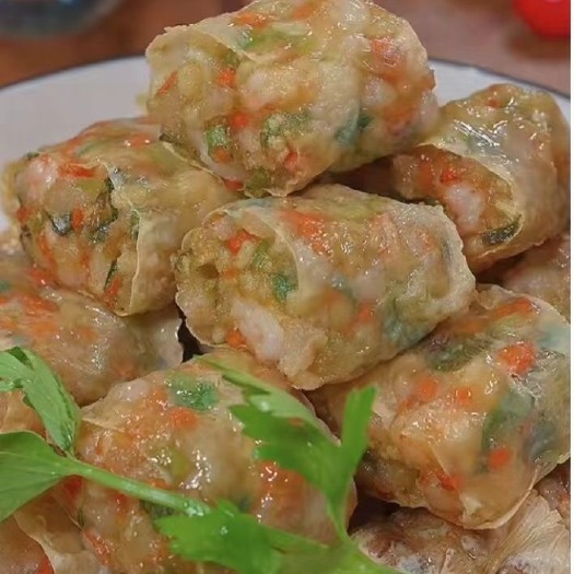 普宁市潮汕特色风味炸粿肉家庭菜腐皮卷大排档油炸虾枣酒店餐厅油炸小吃