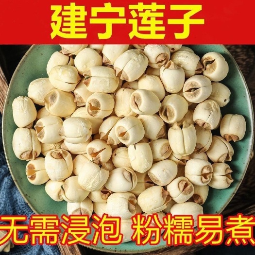 福安市新货建宁莲子农家自产新鲜手工去芯特级大颗粒白莲子干货散装