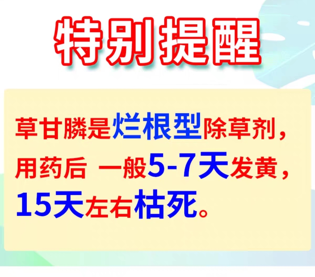 95%粉剂草甘磷除草烂根剂粉正品农药果园草甘膦铵盐烂死根一扫