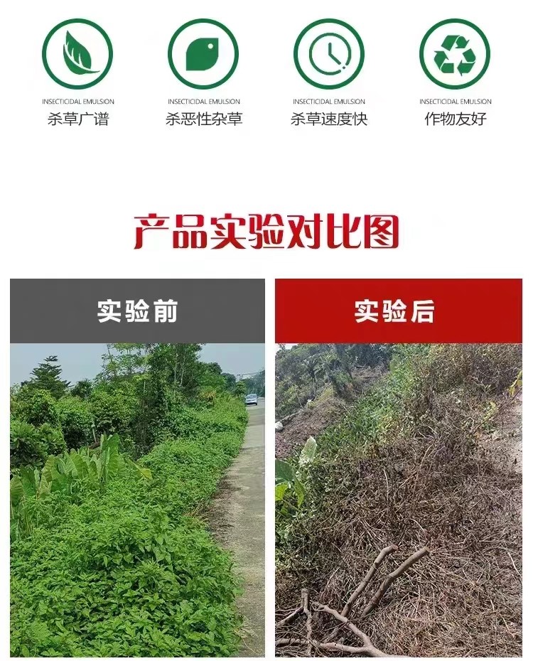 10斤高濃度精草銨膦銨鹽除草劑果園荒地牛筋草小飛蓬專用殺草劑