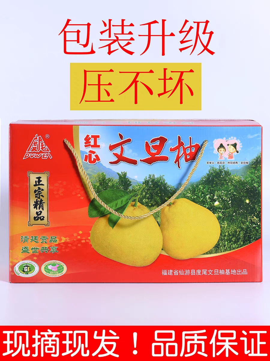 度尾红心文旦柚