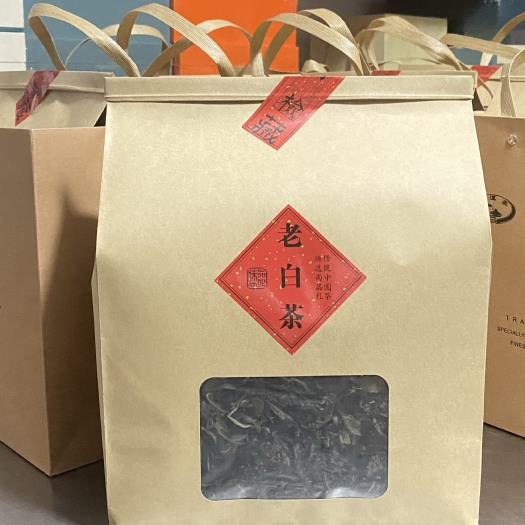 勐海县云南白茶月光白老白茶 随手礼 白茶一提500克