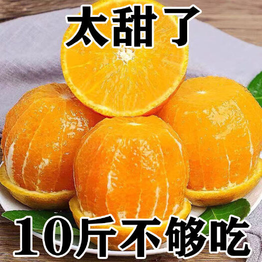 9斤新鲜夏橙新鲜应季水果超甜整箱批发薄皮非果冻橙冰糖橙赣南