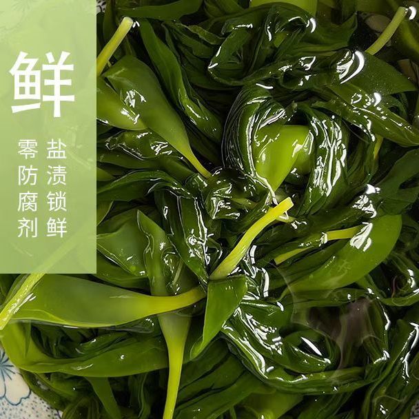 2023当季头茬嫩海带苗嫩芽盐渍一级