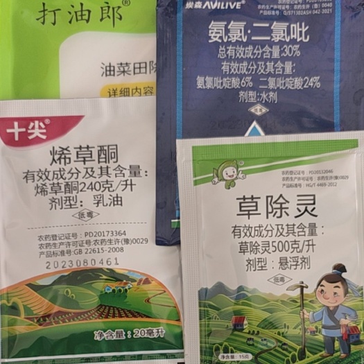 苍溪县打油郎烯草酮草除灵氯氨二氯吡甘蓝型油菜除草剂