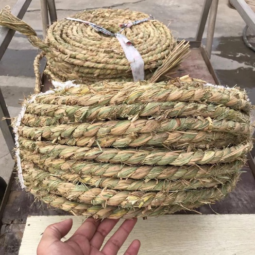 故城县【草绳】稻草绳子捆绑树木园林花木移栽包扎土球保湿防冻保护批发