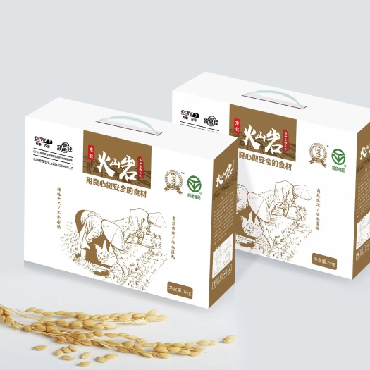 牡丹江石板米～长在火山岩石上的有机大米