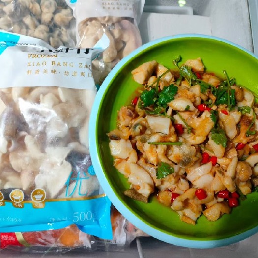 小蚌仔捞汁火锅自助食材凉拌小菜小象拔蚌食材象鼻蚌刺身日料