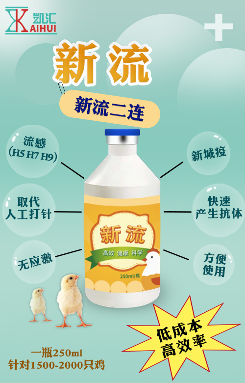 潍坊新流  流感新城疫副黏二联饮水疫苗 鸡