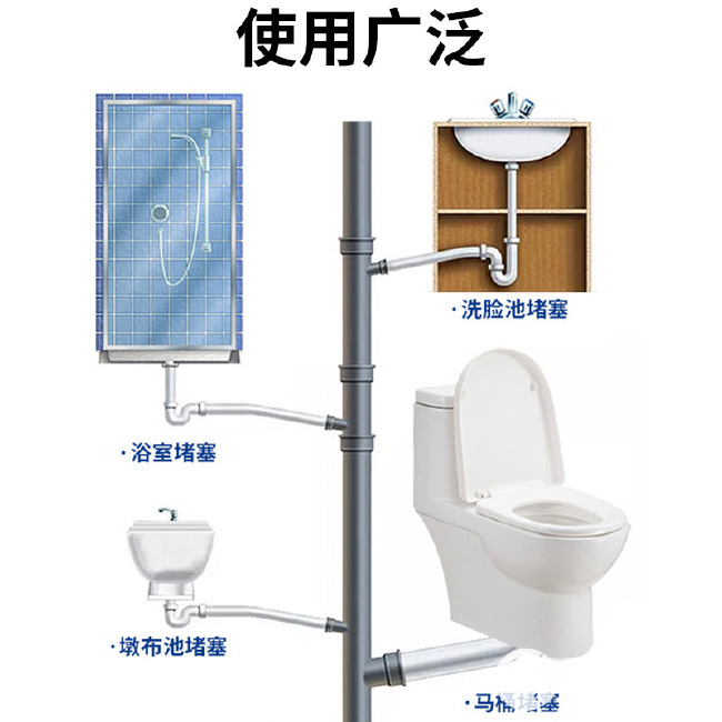 一件代发工厂直供 强力管道疏通溶解厕所下水道马桶厨房油污堵塞