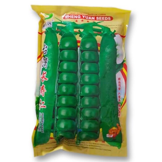 沭阳县长寿仁甜脆豌豆种子白花绿荚味甜抗病大荚豌豆大田用种甜豆种