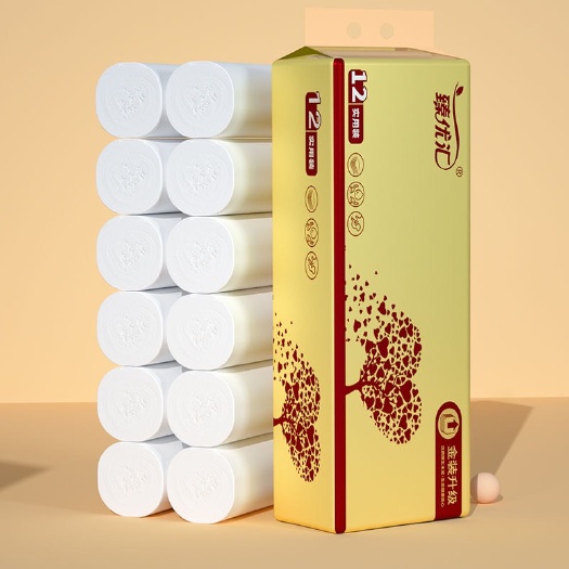 保定【12卷】生活 纸巾卷纸家用厨房纸卫生间酒店卷纸餐纸地摊批发