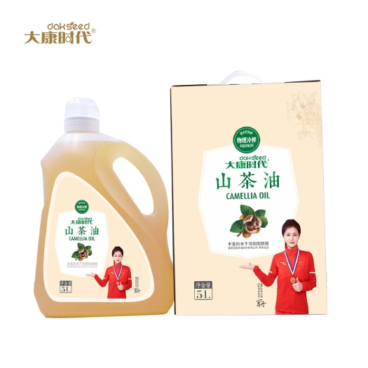 攸县大康时代一级冷榨野山茶油，油茶籽油5L装