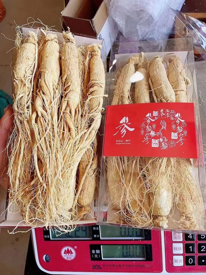 产地直发：长白山园参，6年原皮生晒高含量无磺，新鲜上市！