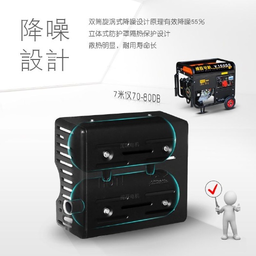 舞阳县闽跃3kw小型家用汽油发电机220v单相380v三相5kw/
