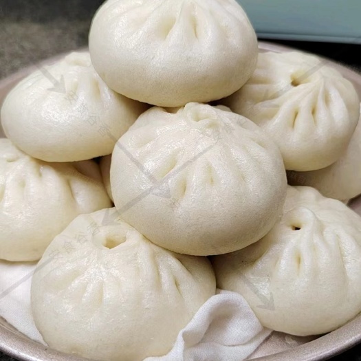 手工小笼包猪肉颗粒肉馅（无鸡肉和大豆蛋白添加）早餐包子小笼包