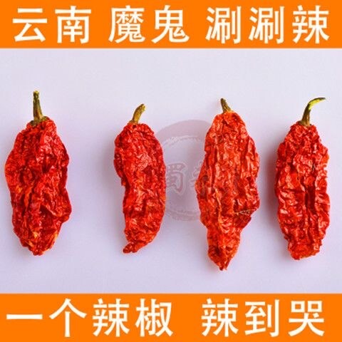 成都【云南魔鬼辣椒】涮涮辣变态辣干辣椒断魂椒