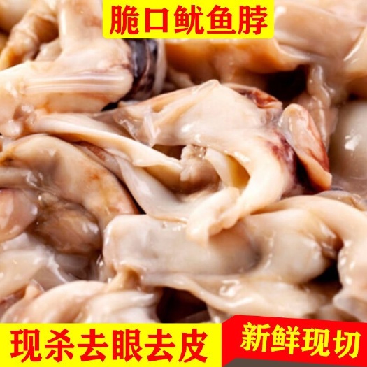 连云港现切鱿鱼脖子冷冻新鲜脆骨批发鱿鱼勃涮火锅食材爆炒鱿鱼脆批发价