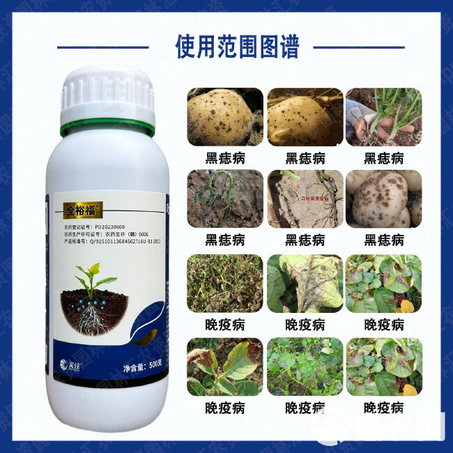 实佳10%吡唑酯咯菌腈精甲霜蓝药水农药杀菌剂正品农用黑痣晚疫