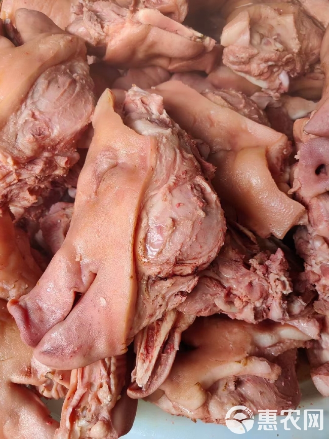 猪副产品  猪头肉九成熟干货无冰无水，