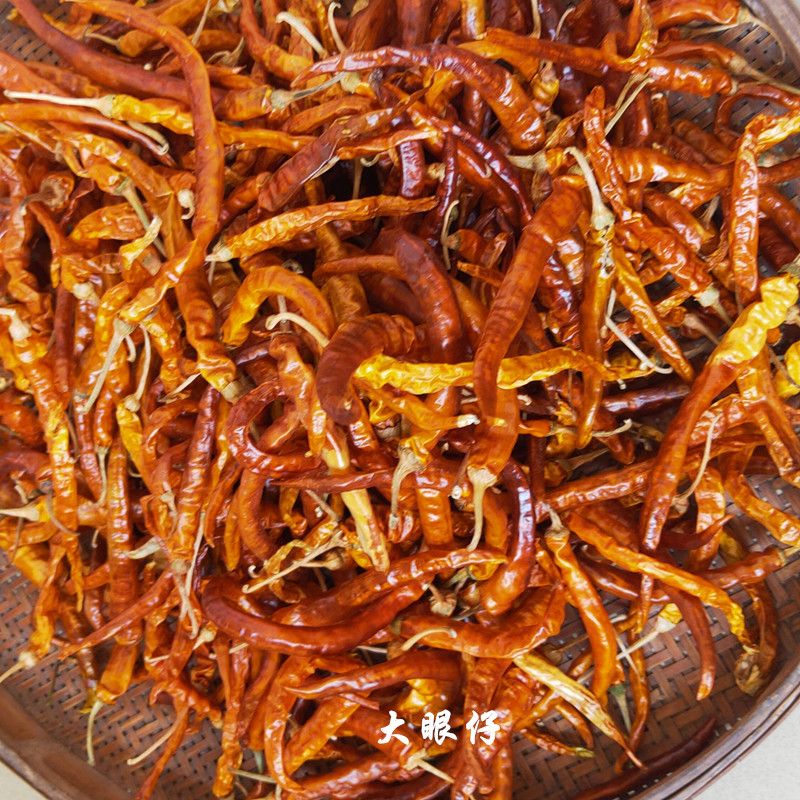 粤北韶关南雄黄辣椒干农家自种辣椒微中辣味香（有1000斤）