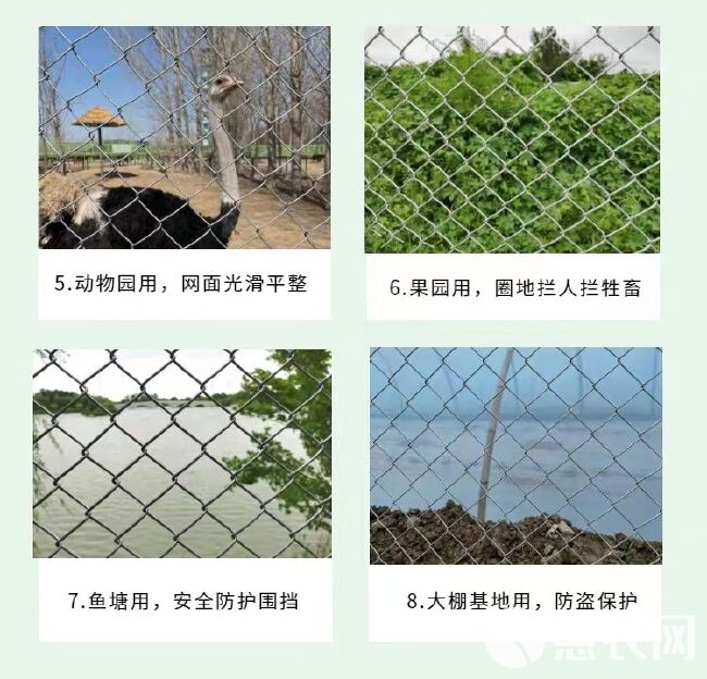 【白菜价】钢丝勾花网 防锈 专用养殖圈地隔离防护镀锌拦网防护