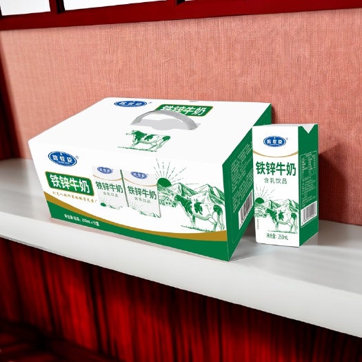 百色欧牧臣铁锌牛奶250毫升12盒