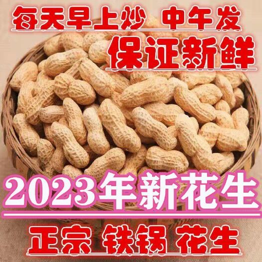 永城市【原味炒熟花生】铁锅炒花生带壳熟花生 生花生 批发(包邮)