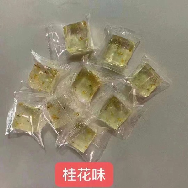 休闲零食展会地摊电商桂林特产桂花糕百香果味玫瑰味桂花糕无花果