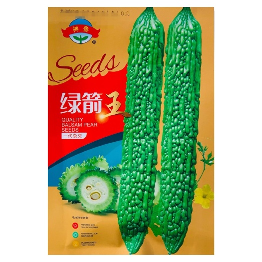 绿箭王苦瓜种子高四季产高苦瓜种籽齐顶油绿大刺瘤极早熟荷兰