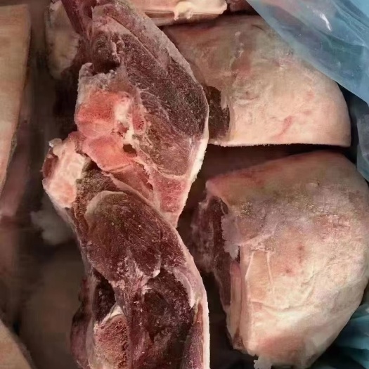 河间市羔羊臀肉块。带骨臀肉块