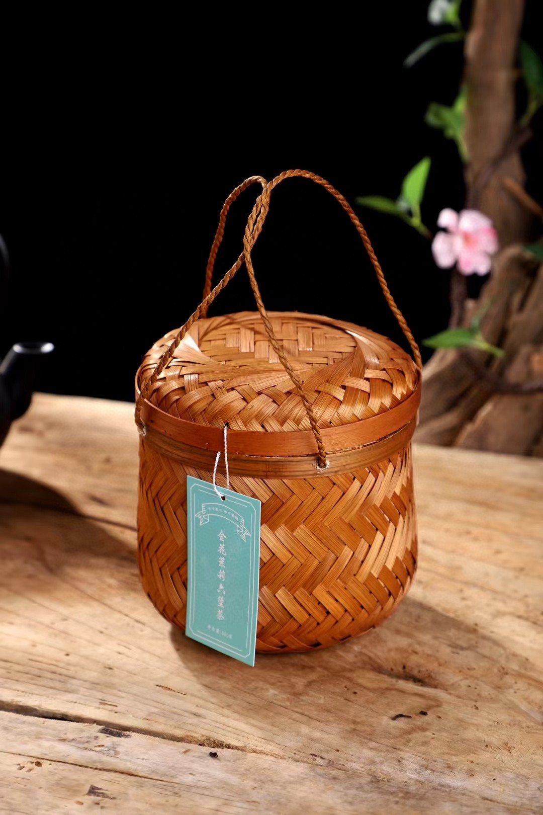 茉莉六堡茶梧州广西六堡茶黑茶熟茶茉莉花茶礼盒装500g