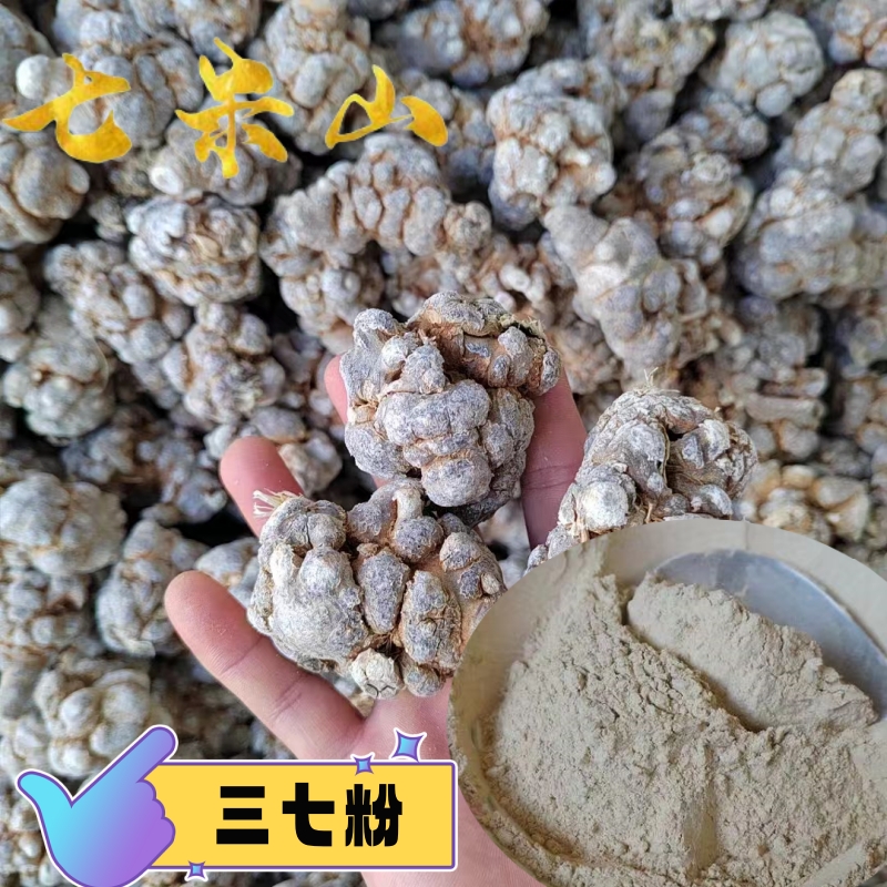七米山云南文山春三七（大头子）滑头帽子七18头20头30头