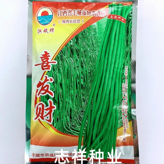 基地专用喜发财厚肉长豇豆角种子早中熟翠绿色荚长顺直抗病