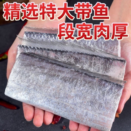连云港【新货】新鲜特大段带鱼大段刀鱼中段鲜活整箱小眼带鱼海鲜批发