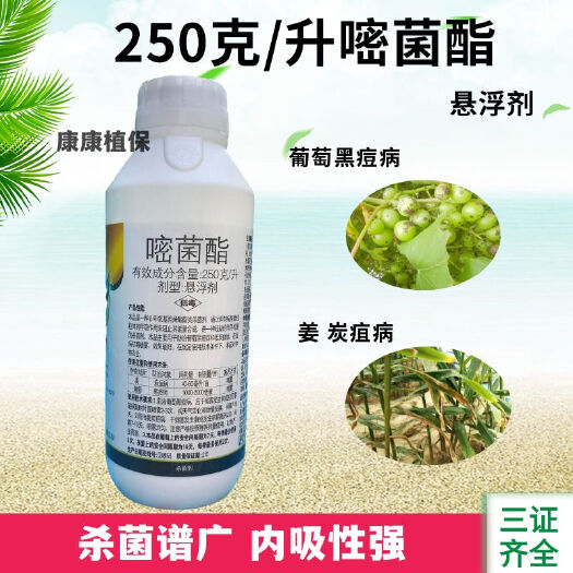 荥阳市250克/升嘧菌酯果树蔬菜炭疽病杀菌剂黑痘病叶斑叶霉病农药