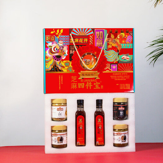 驻马店驻马店特产天中古味小磨香油礼盒6瓶装走亲访友年货送人
