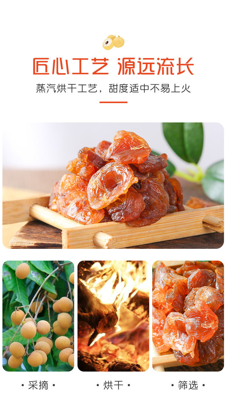 福建新貨桂圓肉干無核肉厚特產(chǎn)不添加糖桂圓肉批發(fā)