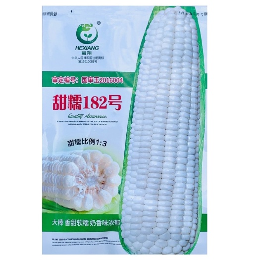 沭阳县非转基因甜糯182玉米种子薄皮无渣鲜食甜加糯玉米种子春秋两季