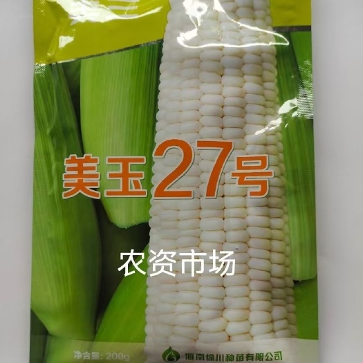 华容县【热卖】美玉27加甜糯糯玉米种籽产量高矮杆大棒甜加糯