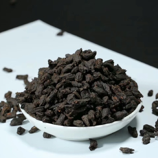 茶化石  糯米香碎银子  普洱茶熟茶 颗粒均整 黝黑发亮 醇厚甘甜