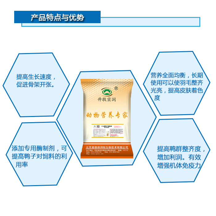 营养添加剂  蛋鸭生长期专用预混料厂家直销买十赠一