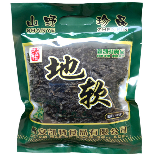 汉中 陕西特产地衣地皮菜地软免洗地耳地达菇野菜80g*袋