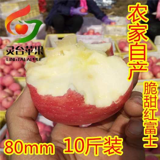 灵台县灵台红富士苹果10斤包邮